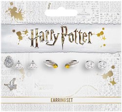 Boucles d'oreilles Harry Potter - Reliques de la Mort, Vif d'Or et Quai 9 3/4