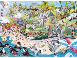Gibsons dierenpuzzel Herd of Hilarity - 1000 stukjes karton
