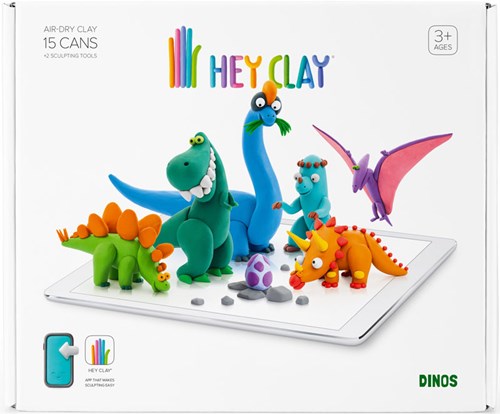 Tomy klei speelgoed HEY CLAY dinosaurus set creatief knutselen