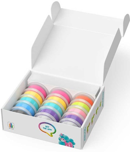 Tomy klei speelgoed set - HEY CLAY Unicorns - kleurrijke eenhoorns knutselen-2