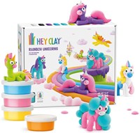 Tomy klei speelgoed set - HEY CLAY Unicorns - kleurrijke eenhoorns knutselen-3