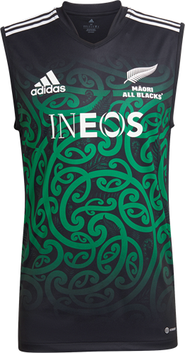 ADIDAS MAORI SINGLET HEREN ZWART /GROEN