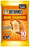 HotHands handwarmers oranje - 5 paar lucht-geactiveerde warmtepads