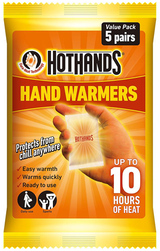 HotHands handwarmers oranje - 5 paar lucht-geactiveerde warmtepads