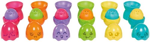 Tomy educatief speelgoed Hide & Squeak Egg Stackers multicolor-3