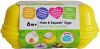 Toomies jouet Hide and Squeak Eggs - œufs surprise jaune