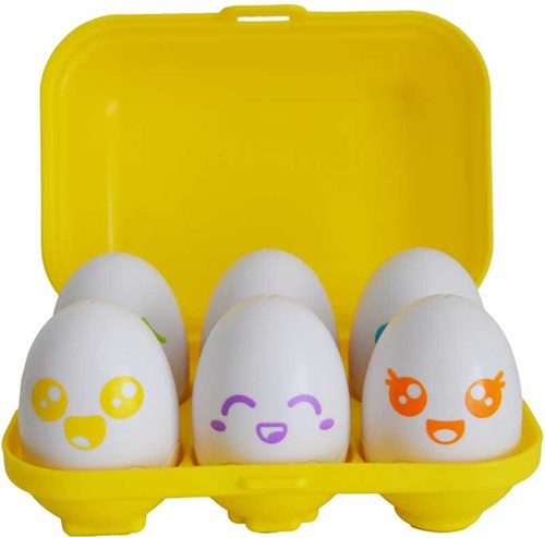 Toomies jouet Hide and Squeak Eggs - œufs surprise jaune-2
