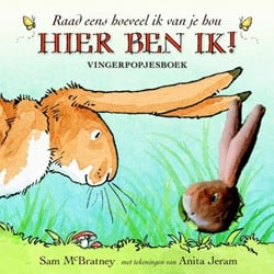 Lemniscaat Vingerpopboekje: Raad eens. Hier ben ik (+ vingerpopje). 2+