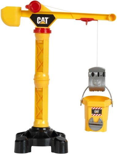 Klein bouwkraan speelgoed Cat - hijskraan 42,5cm geel - kraan voor kinderen-3