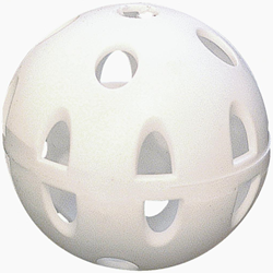 Eurohoc hockeybal zaalhockey wit kunststof 7 cm - hockeybal