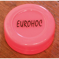 Eurohoc palet de hockey rose - palet en plastique pour uni-hockey