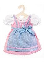 Heless robe de poupée dirndl vert rose 28-33 cm jouet traditionnel-2