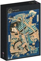 Grafika Hokusai - Kamakura no Gengoro Seizing Torinoumi Tasaburo - 500 Teile-2