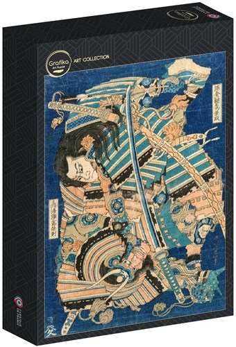 Grafika Hokusai - Kamakura no Gengoro Seizing Torinoumi Tasaburo - 500 Teile-2