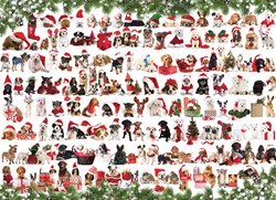 Eurographics puzzel Holiday Dogs - 1000 stukjes