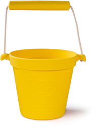 BigJigs seau jouet en silicone jaune miel - jouet d'extérieur durable