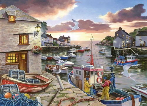House of Puzzles puzzle Harbour Lights 250 pièces XL paysage