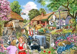 House of Puzzles puzzle At the Farm Gate 500 pièces XL paysage