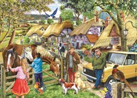 House of Puzzles legpuzzel paarden en honden - 500 grote stukjes