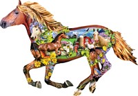 SunsOut puzzel Horse Farm - 800 stukjes legpuzzel karton