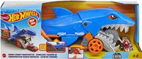 Hot Wheels speelgoed Haaien Transportwagen met auto en opslagfunctie