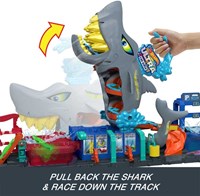Hot Wheels speelgoed Ultra Shark Car Wash - autowasstraat met auto-3