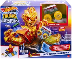 Hot Wheels Monster Trucks Power Smashers 5 Alarm Toren Speelset