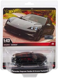 Hot Wheels Porsche Turbo premium auto 1:43 schaalmodel zwart
