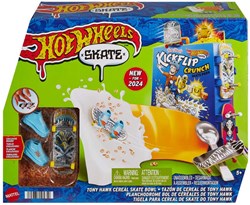 Hot Wheels Tony Hawk Skateboard Speelset ontbijtkom vingerboard
