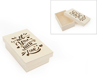 Hobbygroep boîte de rangement en bois All You Need 14x9 cm décoration