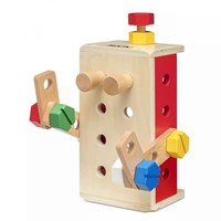 Micki houten constructieset gereedschapskist speelgoed 25-delig-2