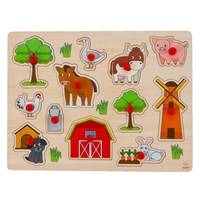 Casse-tête en bois Ferme 30x22,5cm jouet éducatif enfants