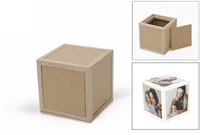 Hobbygroep cube en bois jouet créatif 7,5 cm décoration