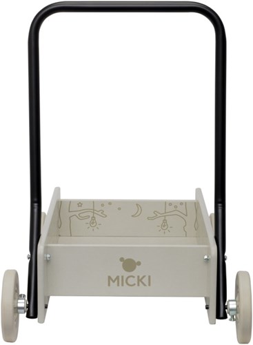 Micki chariot de marche en bois - jouet éducatif pour tout-petits et enfants-3