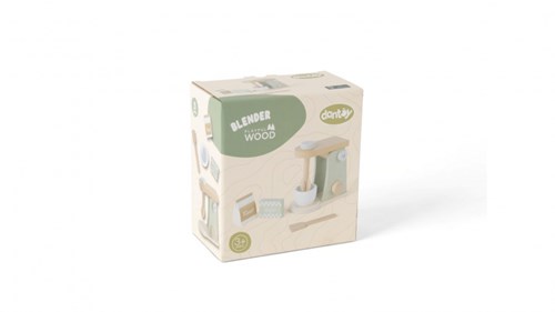 Dantoy mixeur en bois pour enfants - set 5 pièces en boîte - jouet cuisine-2