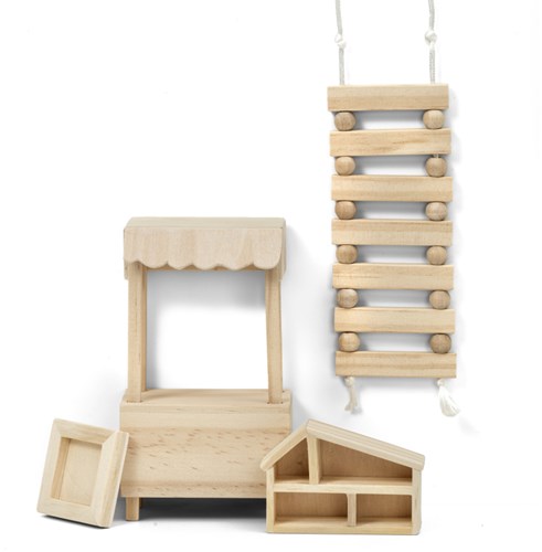 Lundby houten poppenhuismeubels DIY speelset - creatief speelgoed-2