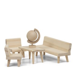 Lundby meubles en bois pour maison de poupée salon DIY set - accessoires maison de poupée