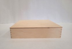 Alexander Toys boîte de jeu en bois - jouet sensoriel avec couvercle 25x25x5 cm