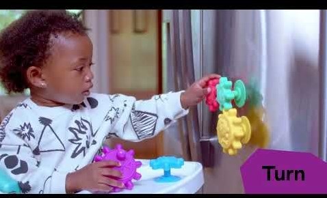Baby Einstein jouet Gears of Discovery engrenages ventouse multicolore-3