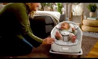 Ingenuity transat bébé Rocking Seat Cuddle Lamb gris peluche musique-3