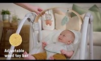 Ingenuity balançoire bébé Cozy Spot portable avec arche et musique-3