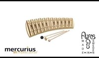 Auris xylophone instrument de musique diatonique courbé 12 notes laiton-2