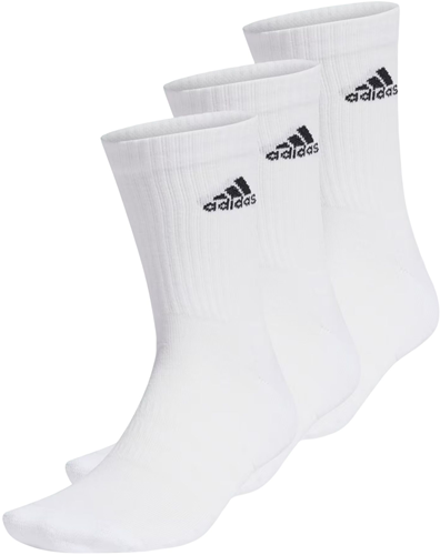 Adidas sportsokken crew wit 3-pack - comfortabele sokken volwassenen