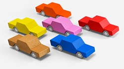 Waytoplay houten speelgoedauto - Back & Forth Car - duurzaam houten speelgoed