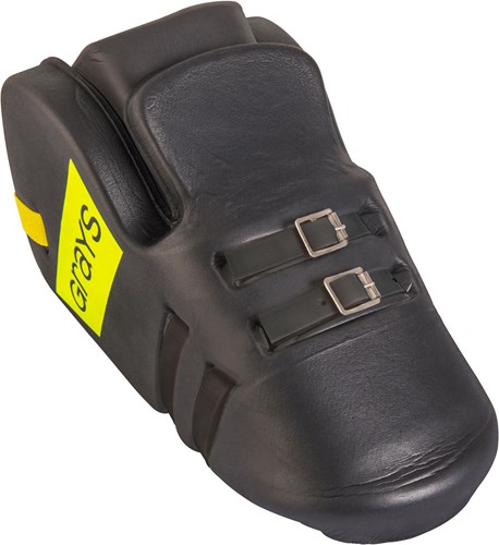Grays hockey kicker beschermers zwart geel fluo - maat Small