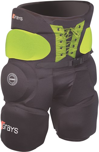 Grays short gardien hockey 500 rembourré noir jaune taille M protection