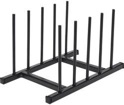 Excellent Houseware bordenhouder metaal zwart 20x12,5cm keuken organizer