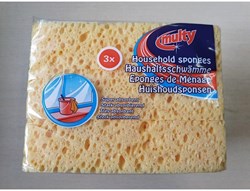 Multy éponge de nettoyage jaune - éponge ménagère hydrocel 3 pièces