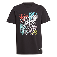 Adidas All Blacks kinder T-shirt rugby 152 katoen multikleur