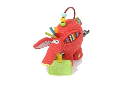 Dolce Toys Jouets pour bébés Jouet en peluche classique Aardvark Archie - 25 cm - cadeau de maternité fille / garçon - 0 ans / 6 mois